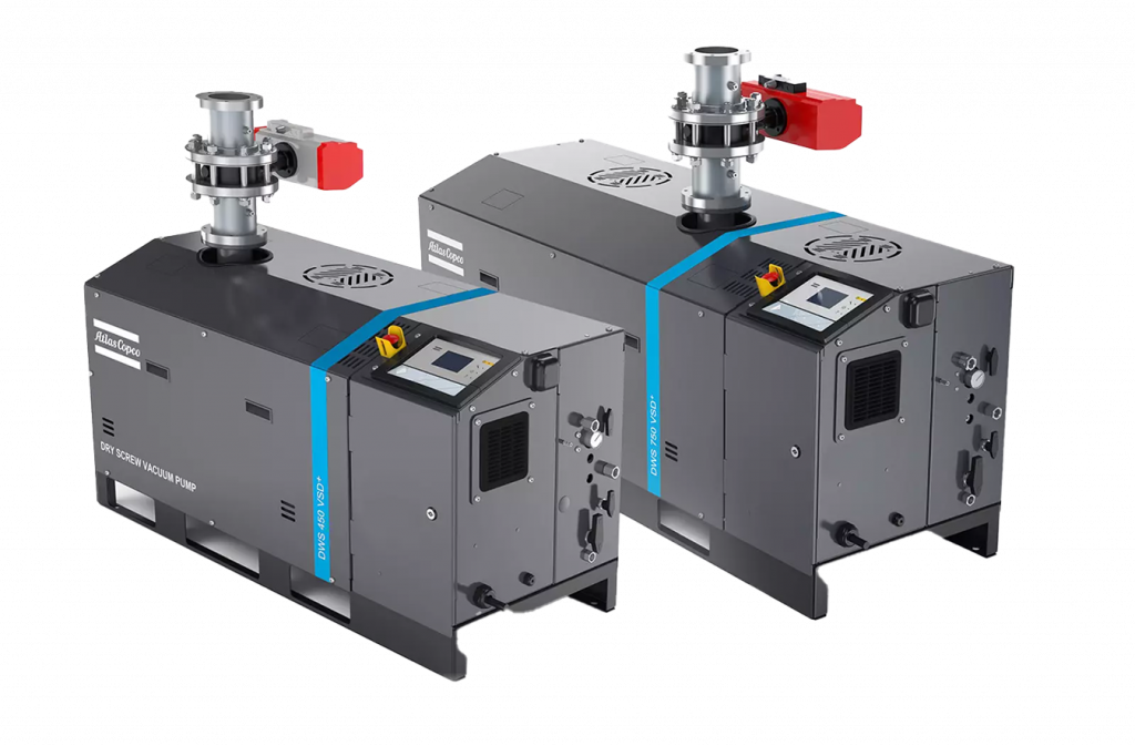 Bomba de vacío de tornillo seca DWS 450-750 VSD⁺ Atlas Copco.